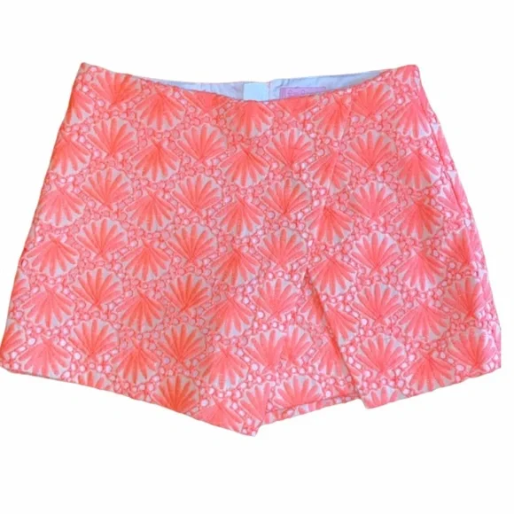 Lilly Pulitzer Marii Skort Seashell Lace Eyelet Size 00 in Excellent Condition - Picture 3 of 11